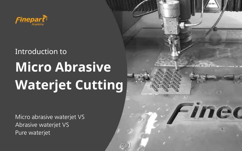 Finecut micro abrasive waterjet in operation
