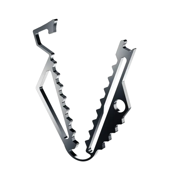 Vascular clip design in amorphous metal