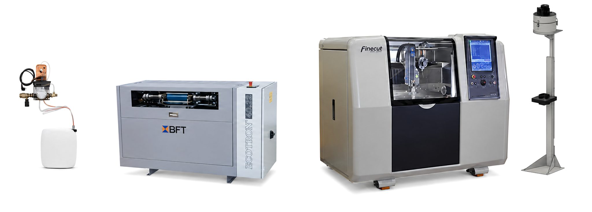 Finecut micro abrasive waterjet system and associated equipment