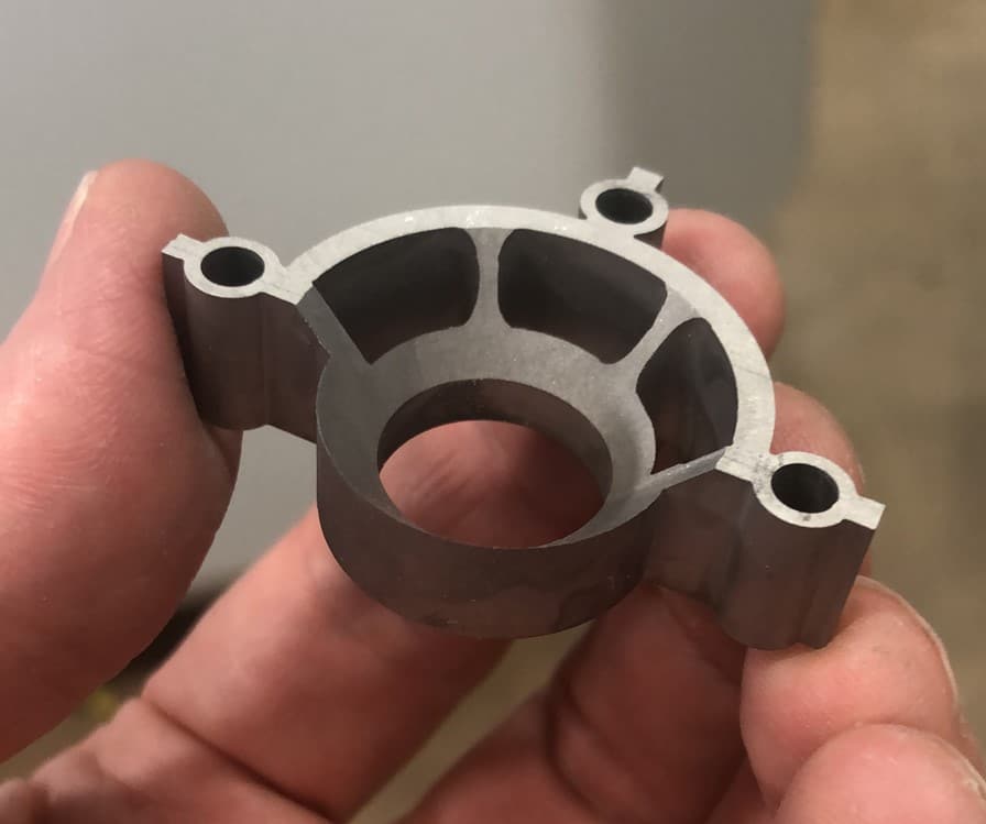 3D prototype cut on 5 axis waterjet