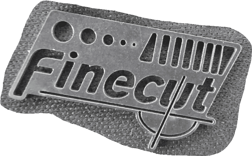 Finecut badge (BW)