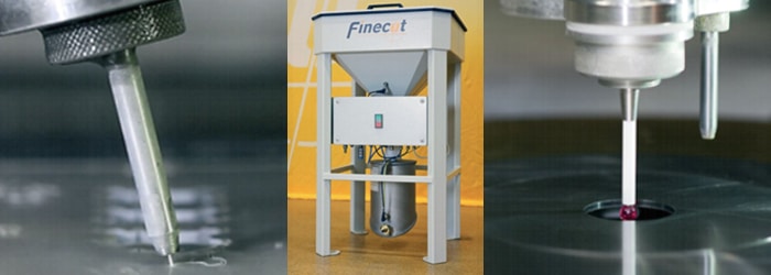 Finepart's Finecut WMC500II waterjet options