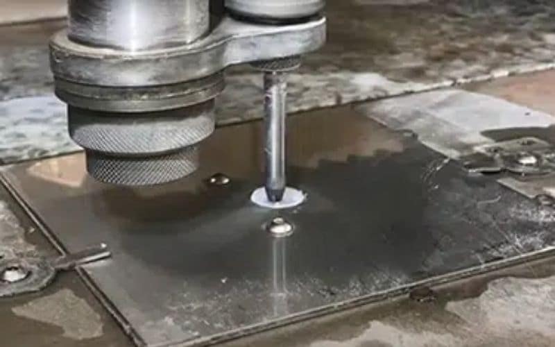 Mother of pearl precision cutting with waterjet