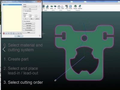 CAD CAM Software for waterjet cutting