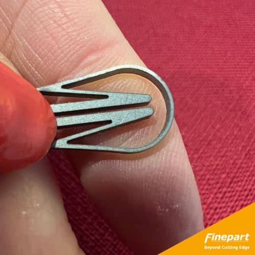 1.5 mm super elastic Nitinol plate cut into a spring