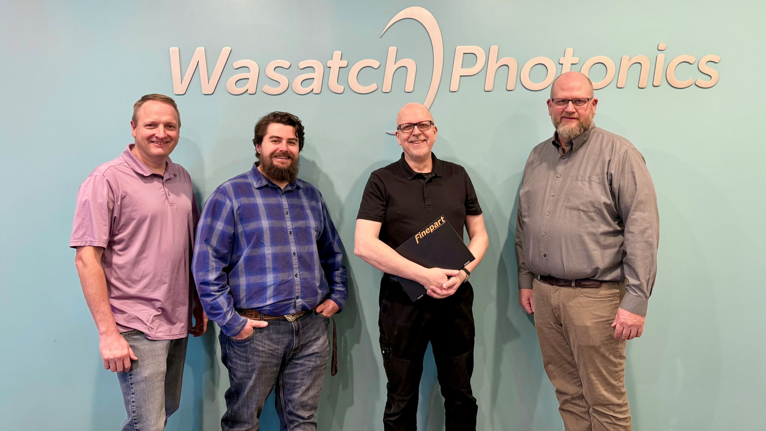 Team from Wasatch Photonics and Finepart at Wasatch Photonics facility